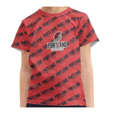 NBA Portland Trail Blazers Tee T-Shirt - Portland Trail Blazers Monogram Wordmark
