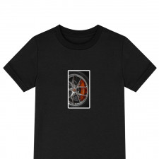 Buggati Tee Shirt T-Shirt Short Sleeve - Buggati Chiron Chrom Wheel Poster