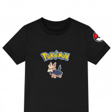Pokemon Herdier Tee Shirt T-Shirt Short Sleeve - Herdier Character Series Art