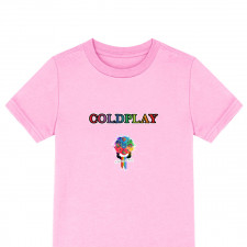 Coldplay Tee Shirt T-Shirt Short Sleeve - Coldplay A Head Full of Dreams Rainbow