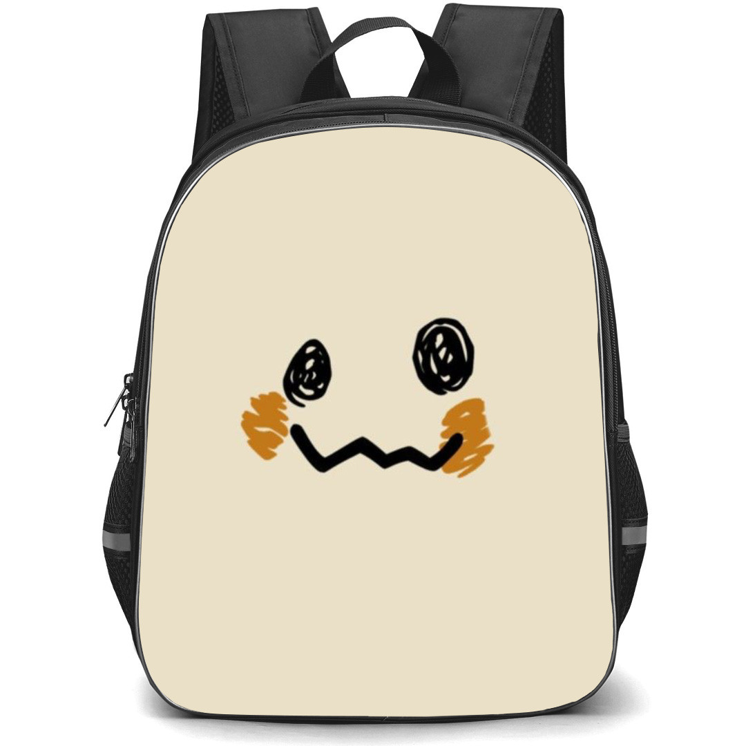 Pokemon Mimikyu Backpack StudentPack - Mimikyu Minimalist Art On Beige