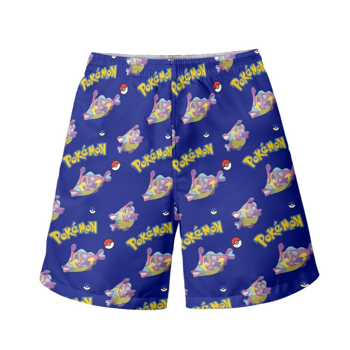 Pokemon Bruxish Beach Shorts Swim Pants Swimming Trunks - Bruxish Character Series Art