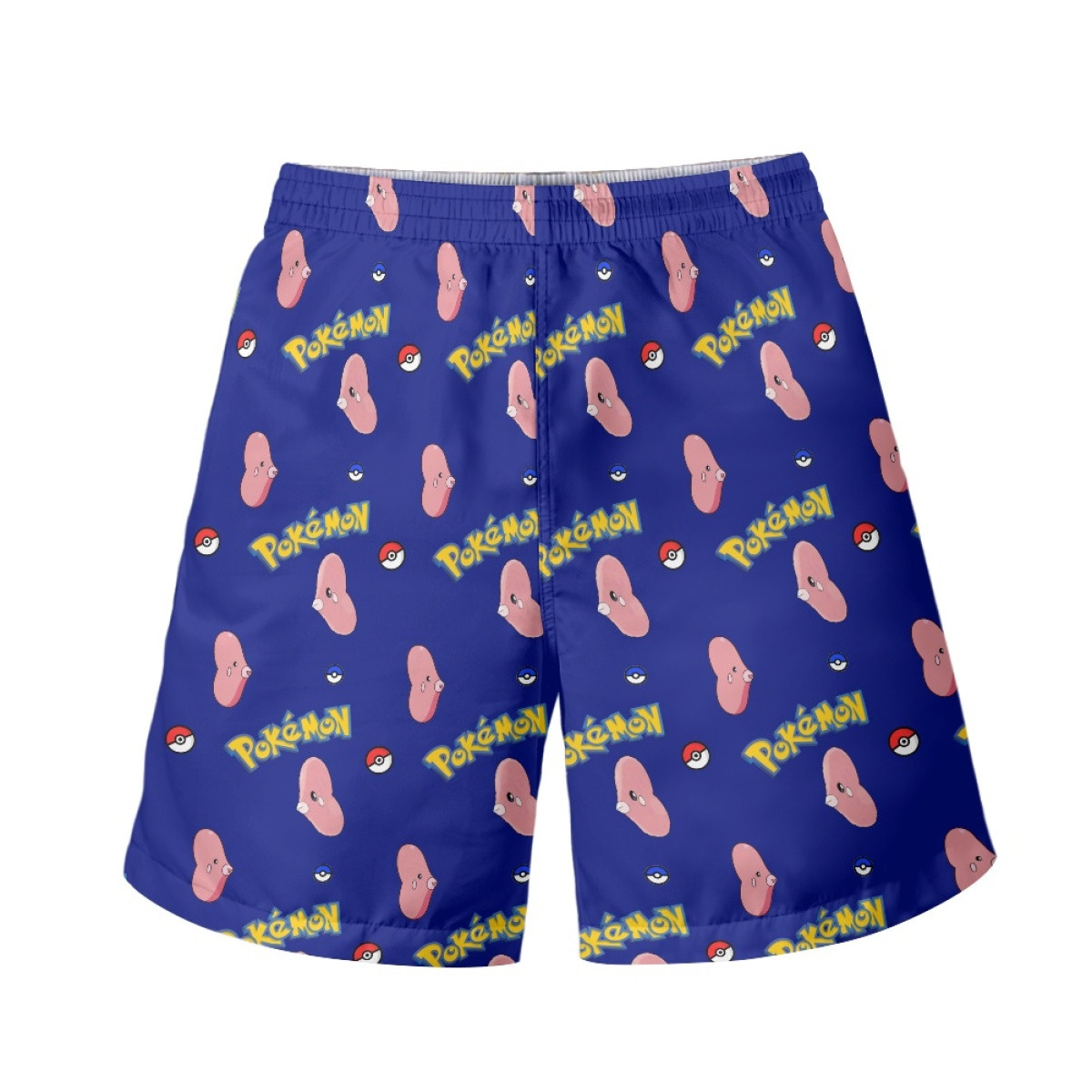 Pokemon Luvdisc Beach Shorts Swim Pants Swimming Trunks - Luvdisc Character Series Art
