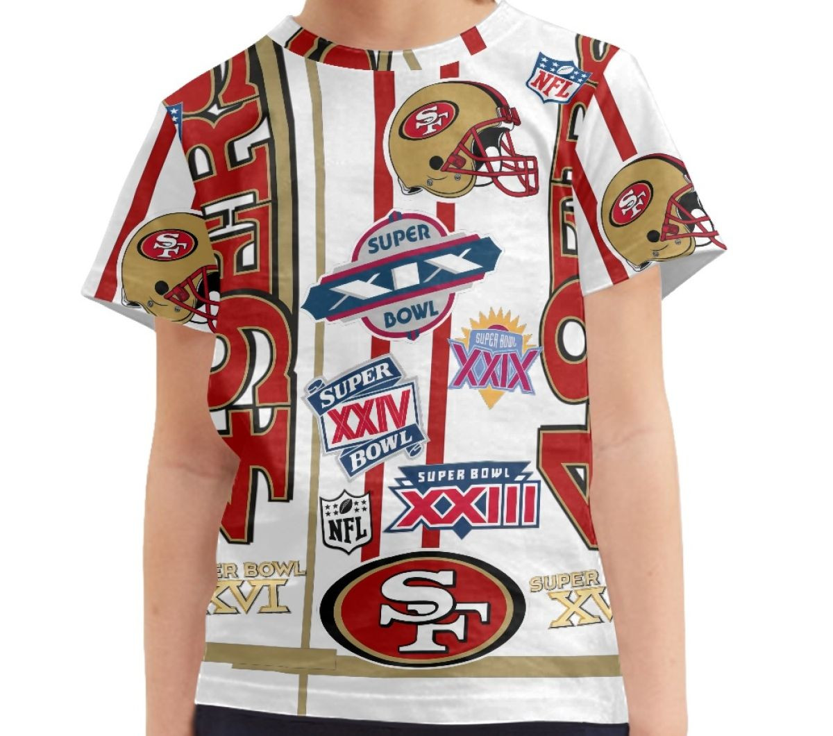 NFL San Francisco 49ers Tee T-Shirt - San Francisco 49ers Mania Collage Logo