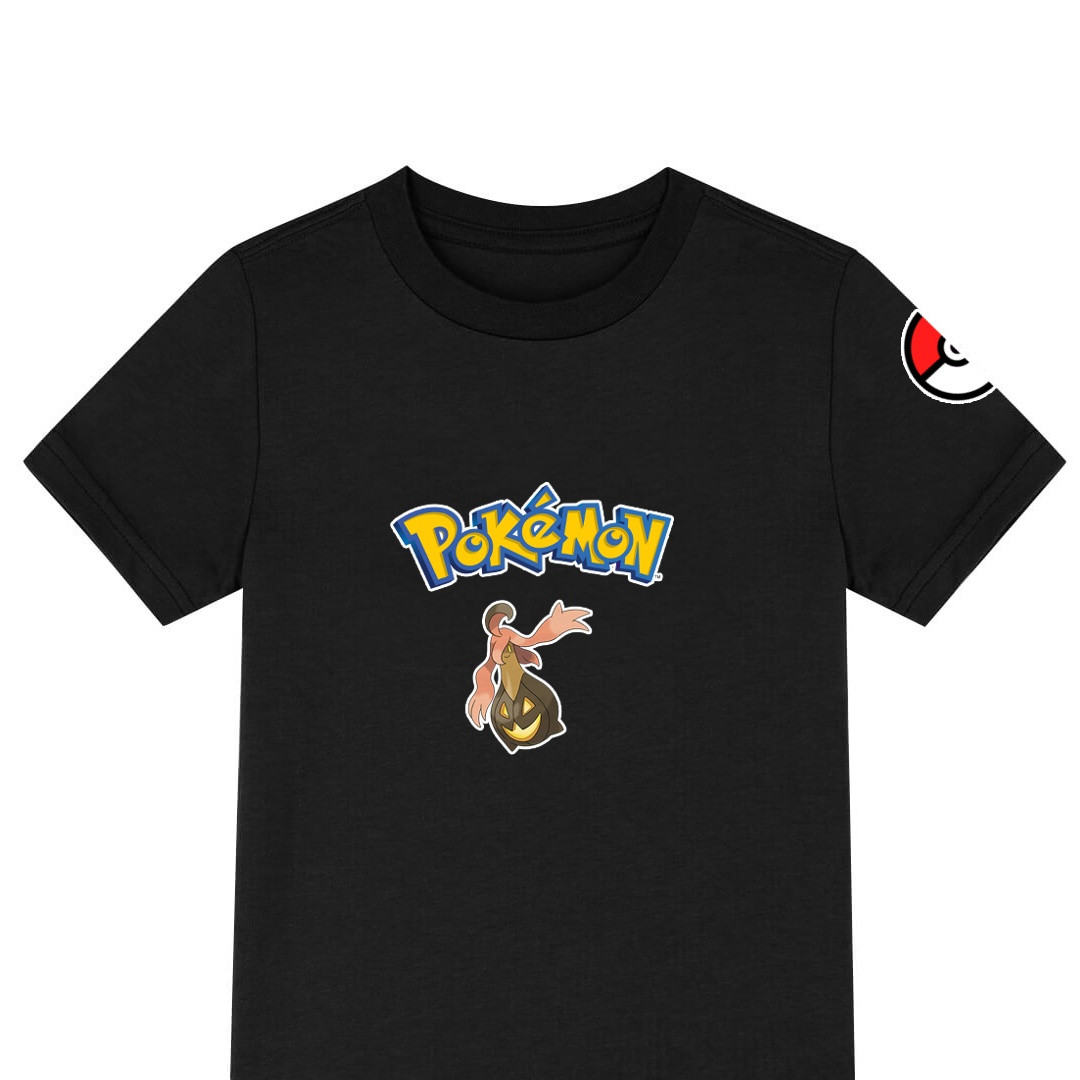 Pokemon Gourgeist Tee Shirt T-Shirt Short Sleeve - Gourgeist Character Series Art