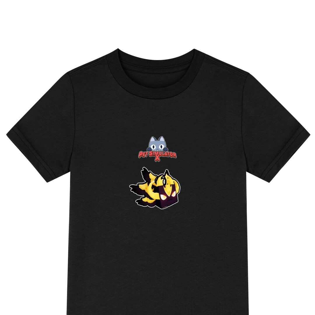 Roblox Pet Simulator X Wicked Empyrean Tee Shirt T-Shirt Short Sleeve - Wicked Empyrean Character Sticker