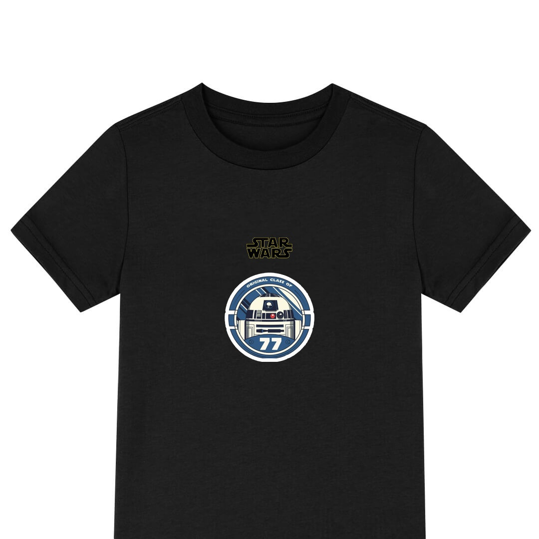 Star Wars R2-D2 Tee Shirt T-Shirt Short Sleeve - R2-D2 Badge Sticker