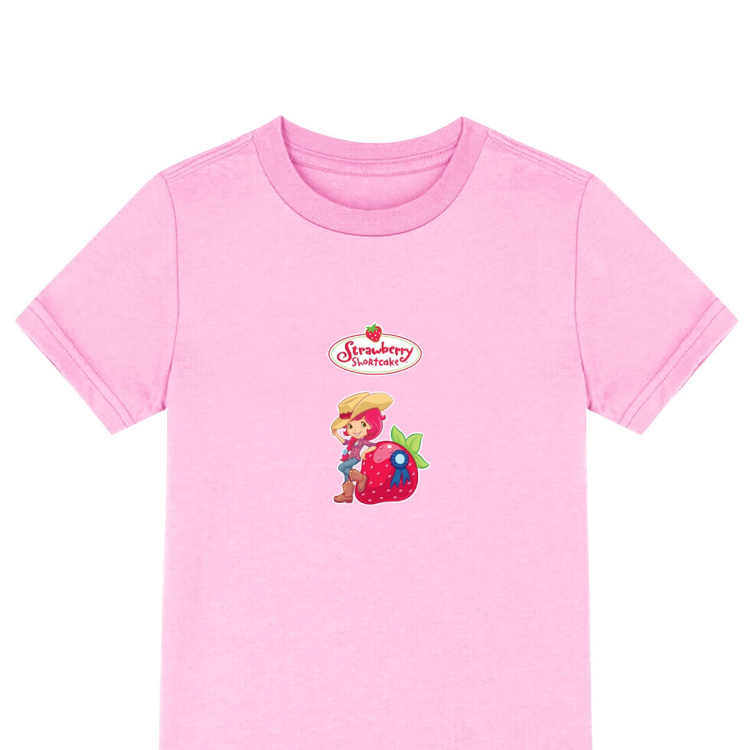 Strawberry Shortcake Tee Shirt T-Shirt Short Sleeve - Strawberry Shortcake Cowgirl