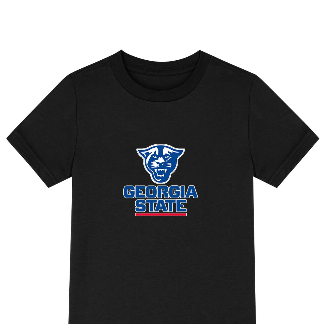 Georgia State Panthers Tee Shirt T-Shirt Short Sleeve - Georgia State Panthers College Football Team Single Logo