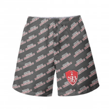 Stade Brestois 29 Football Club Beach Shorts Swim Pants Swimming Trunks - Brestois Football Club Medley Monogram Wordmark
