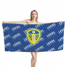 Leeds United Football Club Bath Beach Towel - Leeds United Football Club Medley Monogram Wordmark