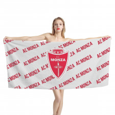 AC Monza Football Club Bath Beach Towel - Monza Football Club Medley Monogram Wordmark