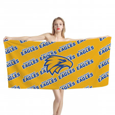West Cost Eagles Football Club Bath Beach Towel - Eagles Football Club Medley Monogram Wordmark