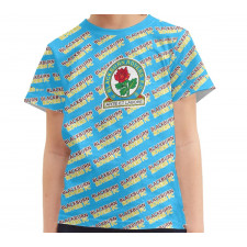 Blackburn Rovers FC Tee T-Shirt - Blackburn Football Club Medley Monogram Wordmark
