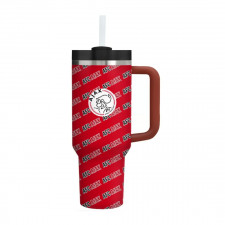 AFC Ajax Quencher H2.0 FlowState Stanley Tumbler 40oz 1.18L - Ajax Football Club Medley Monogram Wordmark