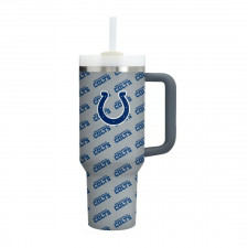 NFL Indianapolis Colts Quencher H2.0 FlowState Stanley Tumbler 40oz 1.18L - Indianapolis Colts Medley Monogram Wordmark