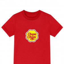Chupa Chups Tee Shirt T-Shirt Short Sleeve - Chupa Chups Logo 1990-Present