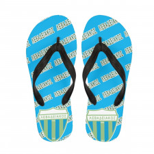 Levadiakos FC Flip Flops Thongs V-Strap Sandals - Levadiakos Football Club Medley Monogram Wordmark