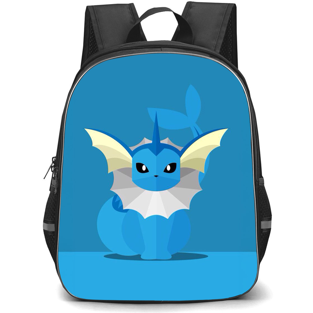 Pokemon Vaporeon Backpack StudentPack - Vaporeon Sitting Pose Minimalist Art