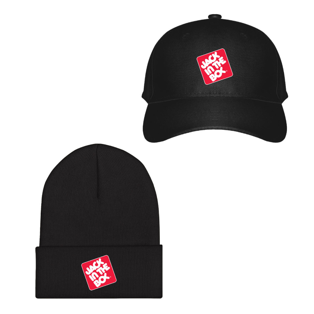 Jack In The Box Baseball Cap Beanie Hat - Jack In The Box Logo 1980-1985