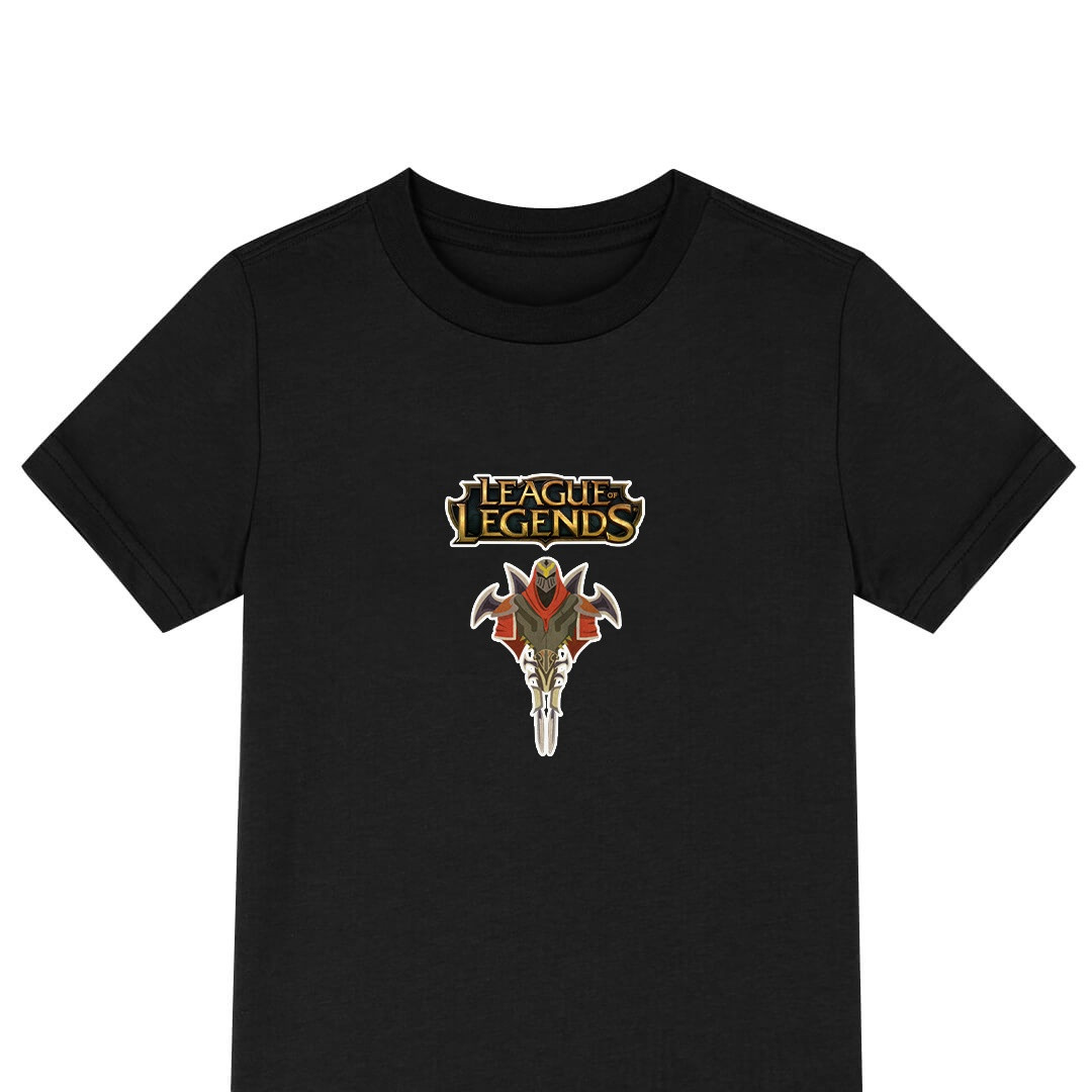 League of Legends Zed Tee Shirt T-Shirt Short Sleeve - Zed Logo Illustration