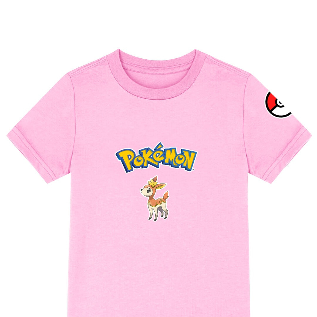 Pokemon Deerling Tee Shirt T-Shirt Short Sleeve - Autumn Deerling Character Series Art