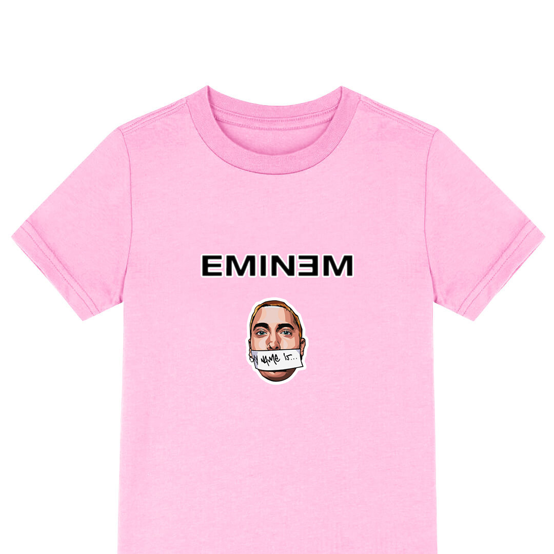 Eminem Tee Shirt T-Shirt Short Sleeve - Eminem Slim Shady Illustration