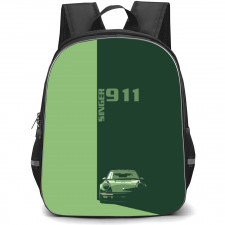 Porsche Backpack StudentPack - Green 911 Minimalist Art