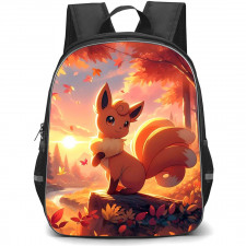Pokemon Vulpix Backpack StudentPack - Vulpix Pose In Forest Illustration