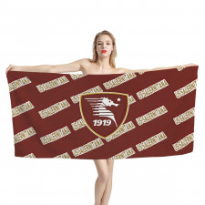US Salernitana 1919 Football Club Bath Beach Towel - Salernitana Football Club Medley Monogram Wordmark
