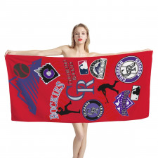 MLB Colorado Rockies Bath Beach Towel - Colorado Rockies Mania Collage Logo