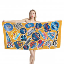 NBA Oklahoma City Thunder Bath Beach Towel - Oklahoma City Thunder Mania College Logo