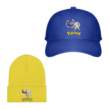 Pokemon Baseball Cap Beanie Hat - Solgaleo Lunala Epic Battle Cartoon Art Series