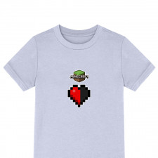 Minecraft Tee Shirt T-Shirt Short Sleeve - Half Heart Chibi Art Series
