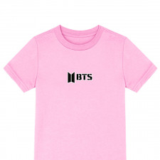 BTS Tee Shirt T-Shirt Short Sleeve - BTS Logo Black