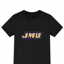 James Madison Dukes Tee Shirt T-Shirt Short Sleeve - James Madison Dukes College Football Team Single Logo