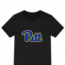 Pittsburgh Panthers Tee Shirt T-Shirt Short Sleeve - Pittsburgh Panthers College Football Team Single Logo