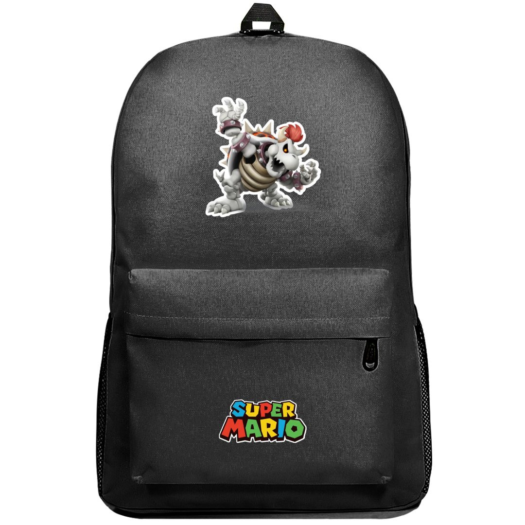 Super Mario Dry Bowser Backpack SuperPack - Dry Bowser Sticker Art
