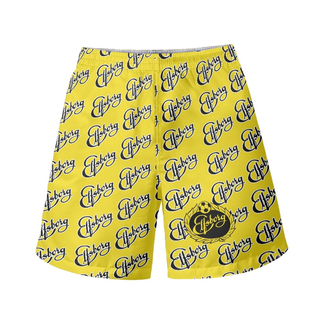 IF Elfsborg Beach Shorts Swim Pants Swimming Trunks - Elfsborg Football Club Medley Monogram Wordmark