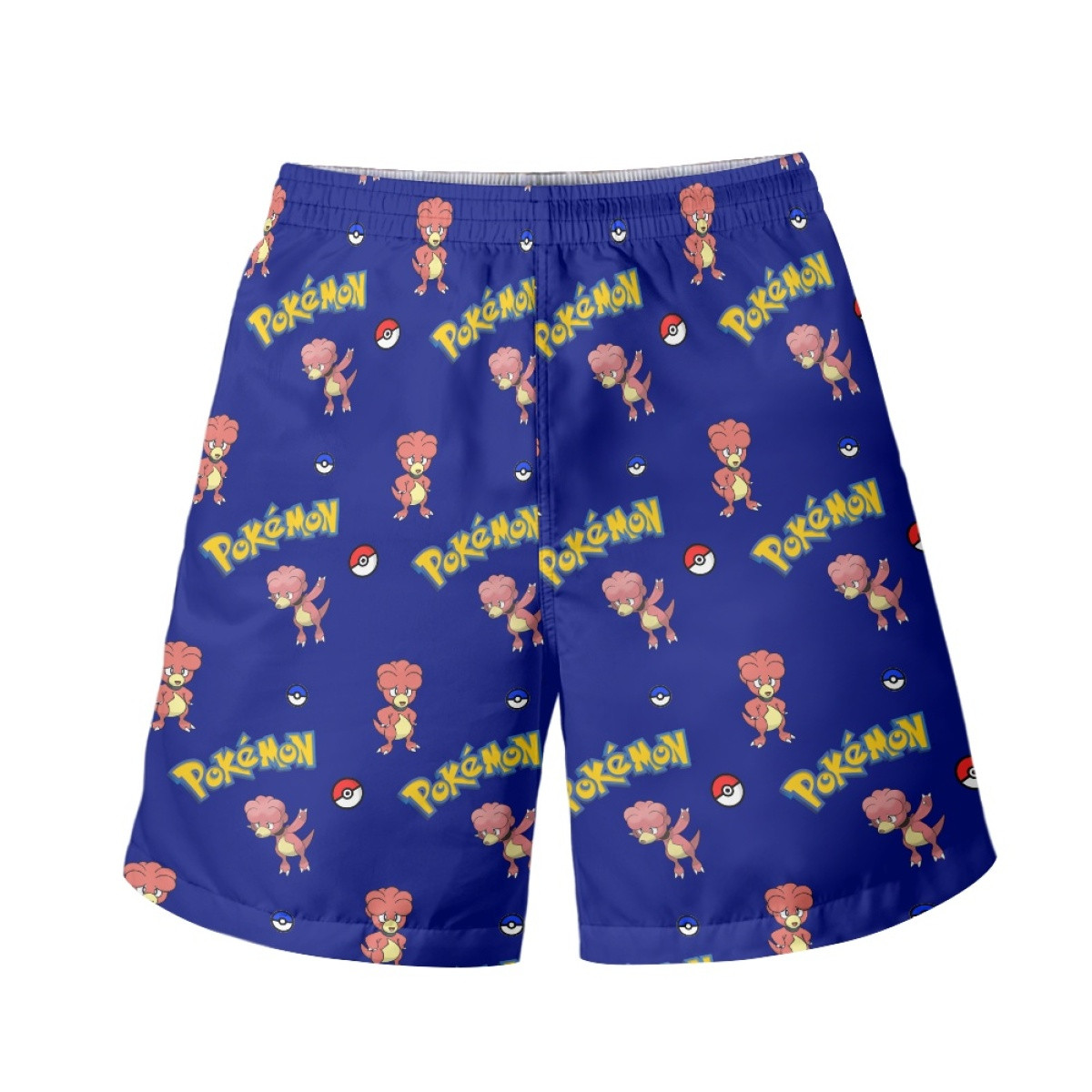 Pokemon Magby Beach Shorts Swim Pants Swimming Trunks - Magby Character Series Art