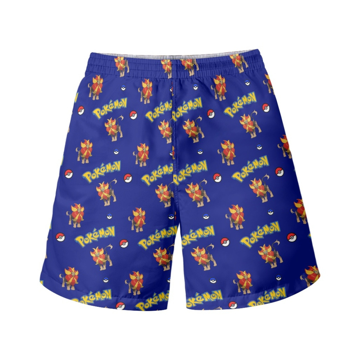 Pokemon Pyroar Beach Shorts Swim Pants Swimming Trunks - Pyroar Male Character Series Art
