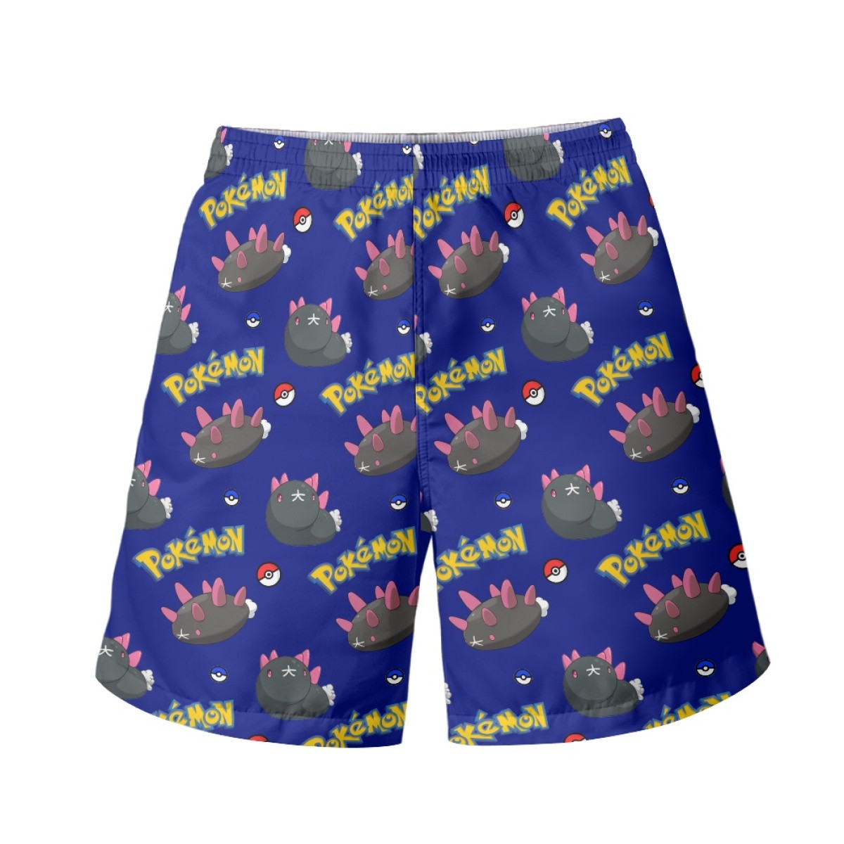 Pokemon Pyukumuku Beach Shorts Swim Pants Swimming Trunks - Pyukumuku Character Series Art