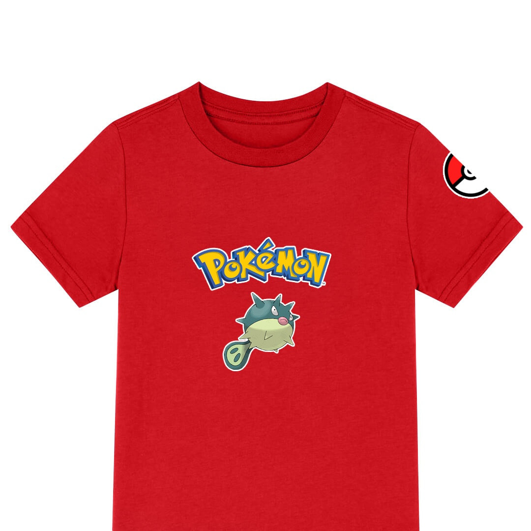 Pokemon Qwilfish Tee Shirt T-Shirt Short Sleeve - Qwilfish Character Series Art