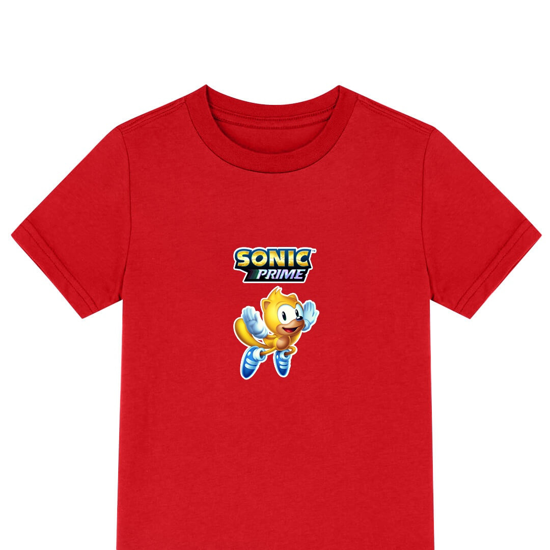 Sonic Prime Ray The Flying Squirrel Tee Shirt T-Shirt Short Sleeve - Ray The Flying Squirrel Character Series