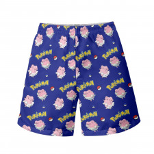 Pokemon Blissey Beach Shorts Swim Pants Swimming Trunks - Blissey Character Series Art