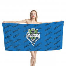 MLS Seattle Sounders FC Bath Beach Towel - Seattle Sounders Football Club Medley Monogram Wordmark