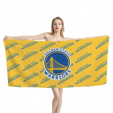NBA Golden State Warriors Bath Beach Towel - Golden State Warriors Medley Monogram Wordmark