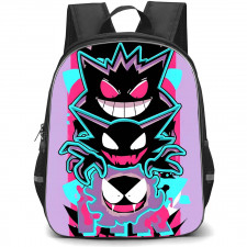 Pokemon Gengar Backpack StudentPack - Gengar Pop Art Neon Color