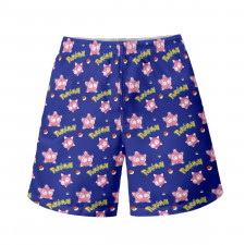Pokemon Minior Beach Shorts Swim Pants Swimming Trunks - Minior Red Core Character Series Art
