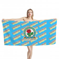 Blackburn Rovers FC Bath Beach Towel - Blackburn Football Club Medley Monogram Wordmark